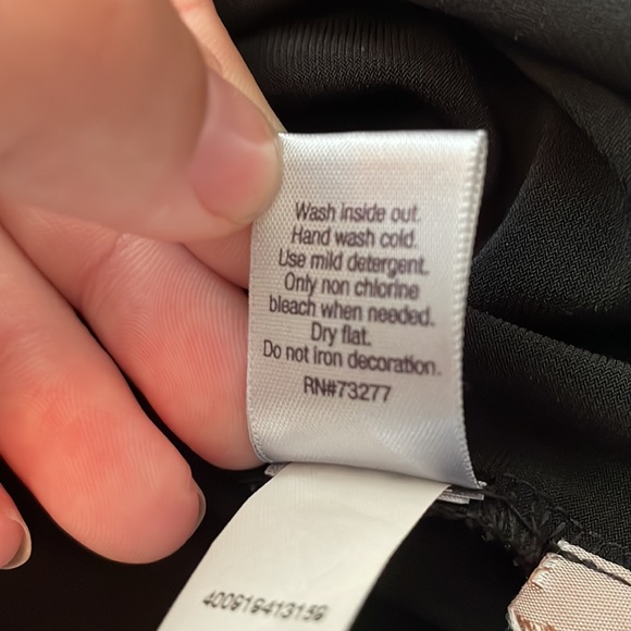 Jennifer Lopez black ruched Dress size XS - Picture 12 of 12